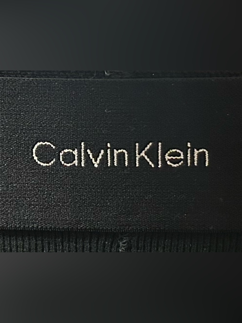 Calvin Klein Black Ribbed High-Waist Shorts with Logo Waistband- New w/o Tags - Picture 5 of 6